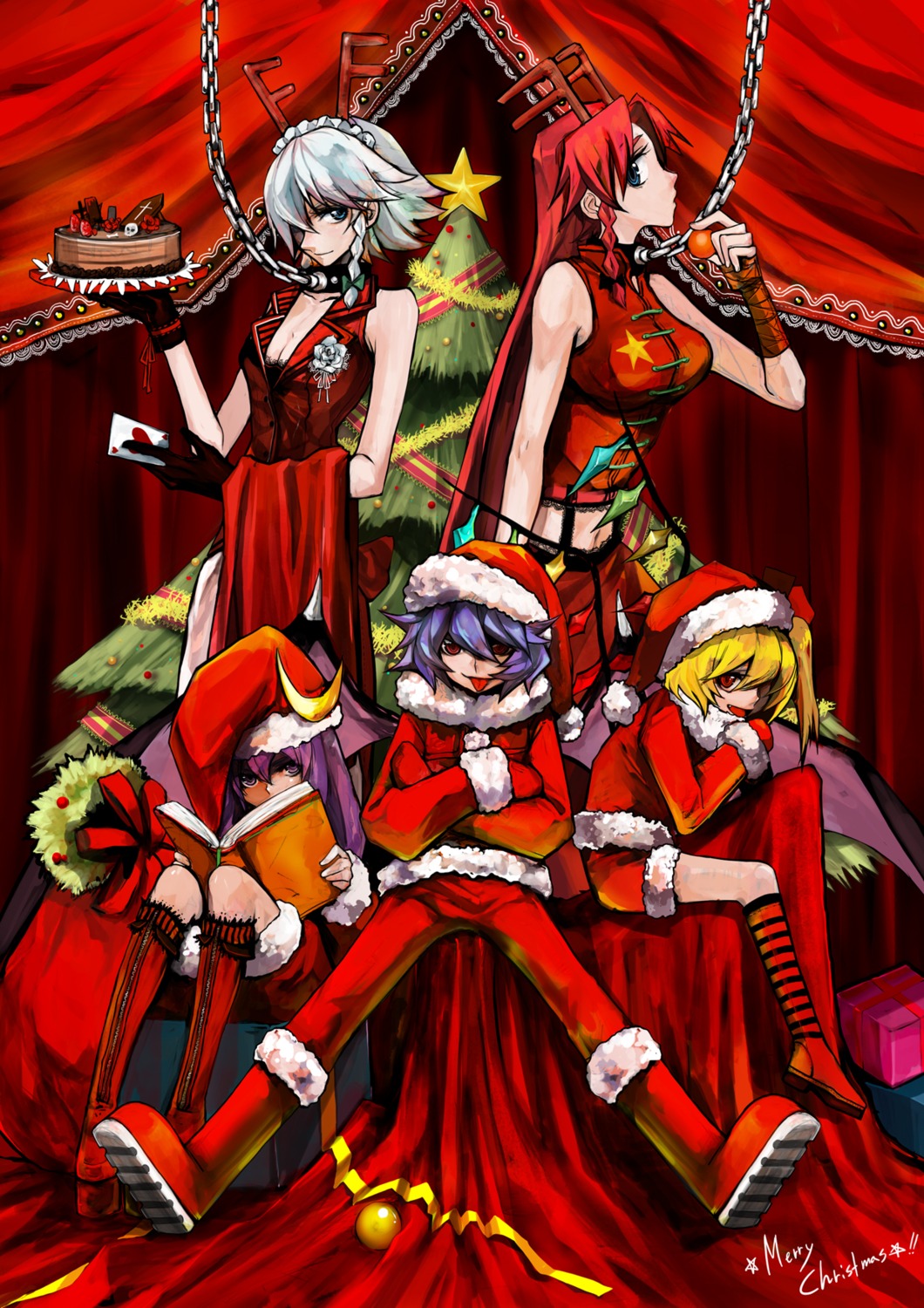 Tima Touhou Flandre Scarlet Hong Meiling Izayoi Sakuya Patchouli